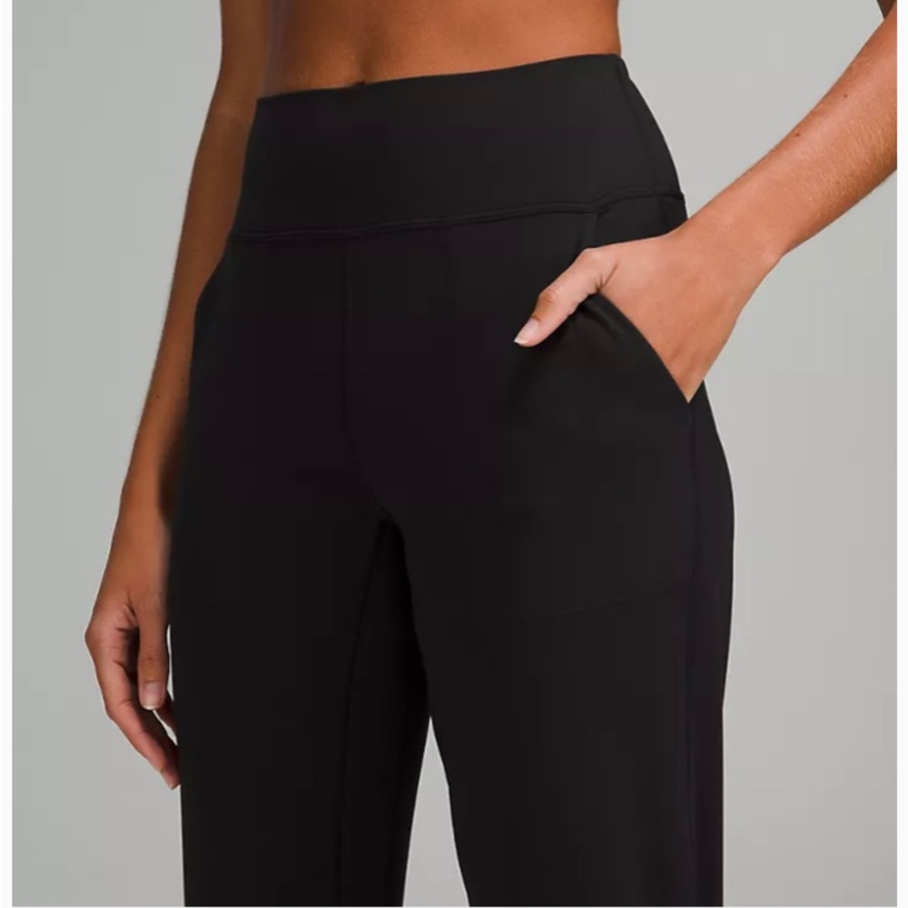 Size 12 black lulu leggings cropped